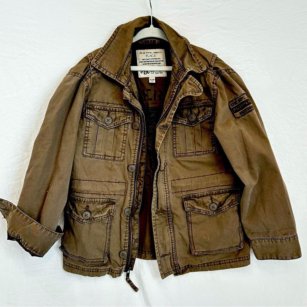 1989 Place Jacket Size 5/6 Military Green